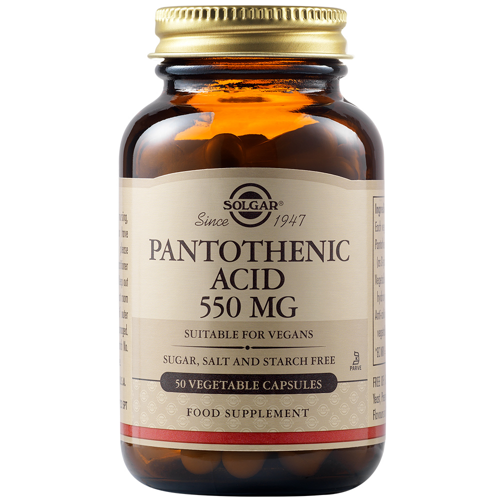 Acid pantotenic Vitamina B5, 550 mg, 50 capsule, Solgar