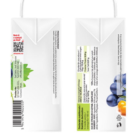 Suc de struguri si catina, 200 ml, Ana Are 632092