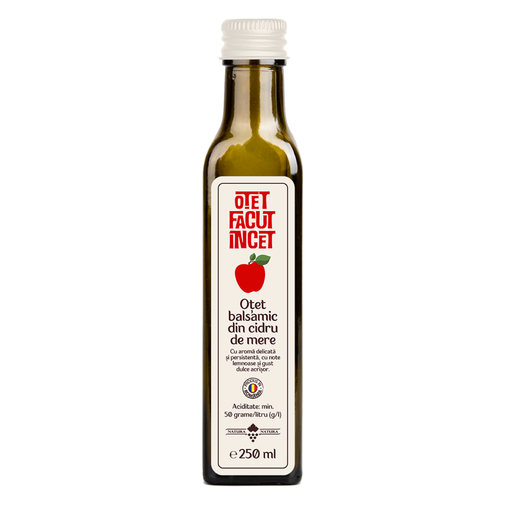 Otet balsamic din cidru de mere, 250 ml, Otet Facut Incet