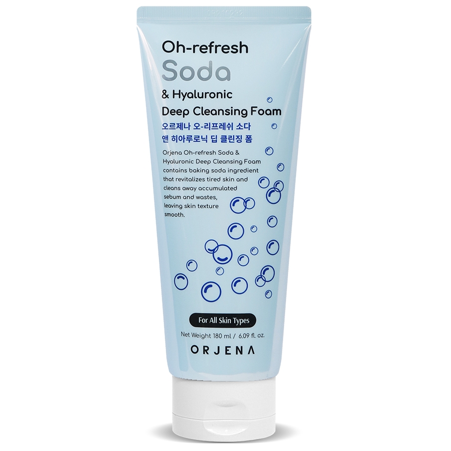 Spuma de curatare, Oh-Refresh Soda & Hyaluronic Deep Cleansing Foam, 180 ml, Orjena