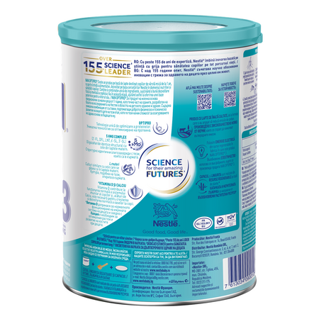 Lapte praf Nan 3 OptiPro, 12 luni+, 800 g, Nestle 722610