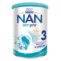 Lapte praf Nan 3 OptiPro, 12 luni+, 400 g, Nestle
