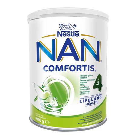 Lapte praf Nan 4 Comfortis, 2 ani+, 800 g, Nestle