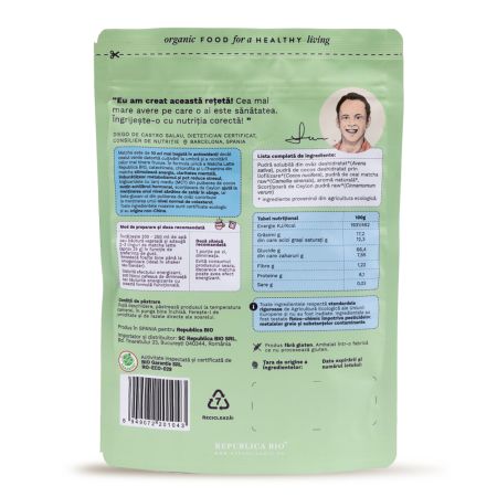 Pulbere eco Matcha Latte, 200 g, Republica Bio 632313