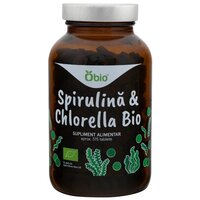 Spirulina & Chlorella Bio, 375 tablete, Obio