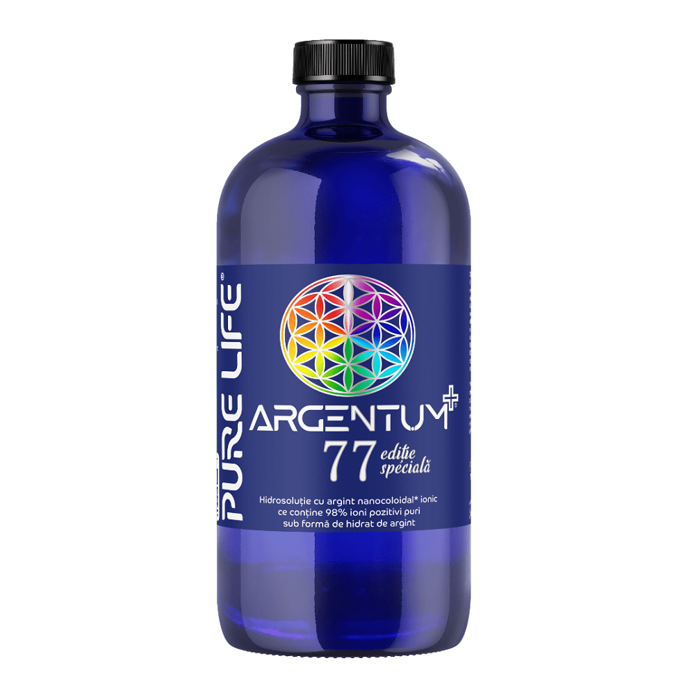 Argint nanocoloidal Argentum+ 77, 240 ml, Pure Life