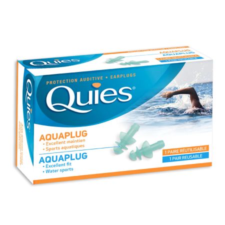 Dopuri din silicon Aquaplug, 1 pereche, Quies