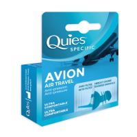 Dopuri din silicon pentru protectie auditiva in avion, 1 pereche, Quies