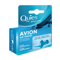 Dopuri din silicon pentru protectie auditiva in avion, 1 pereche, Quies