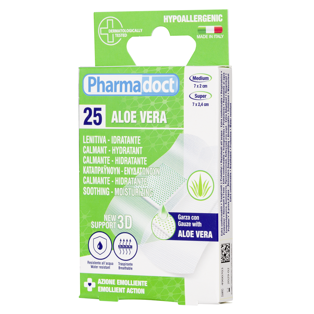 Plasturi cu aloe vera, 25 bucati, Pharmadoct