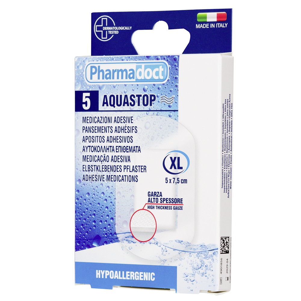 Plasturi rezistenti la apa XL Aquastop, 5 bucati, Pharmadoct