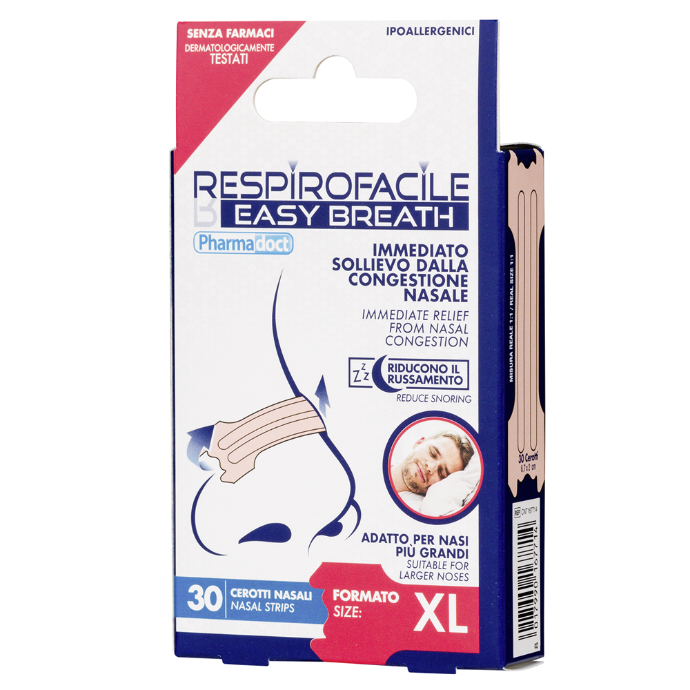 Benzi nazale XL Easy Breath, 30 bucati, Pharmadoct