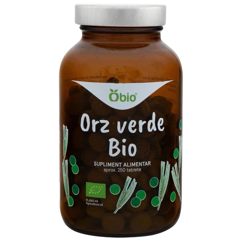 Orz verde bio, 250 tablete, Obio