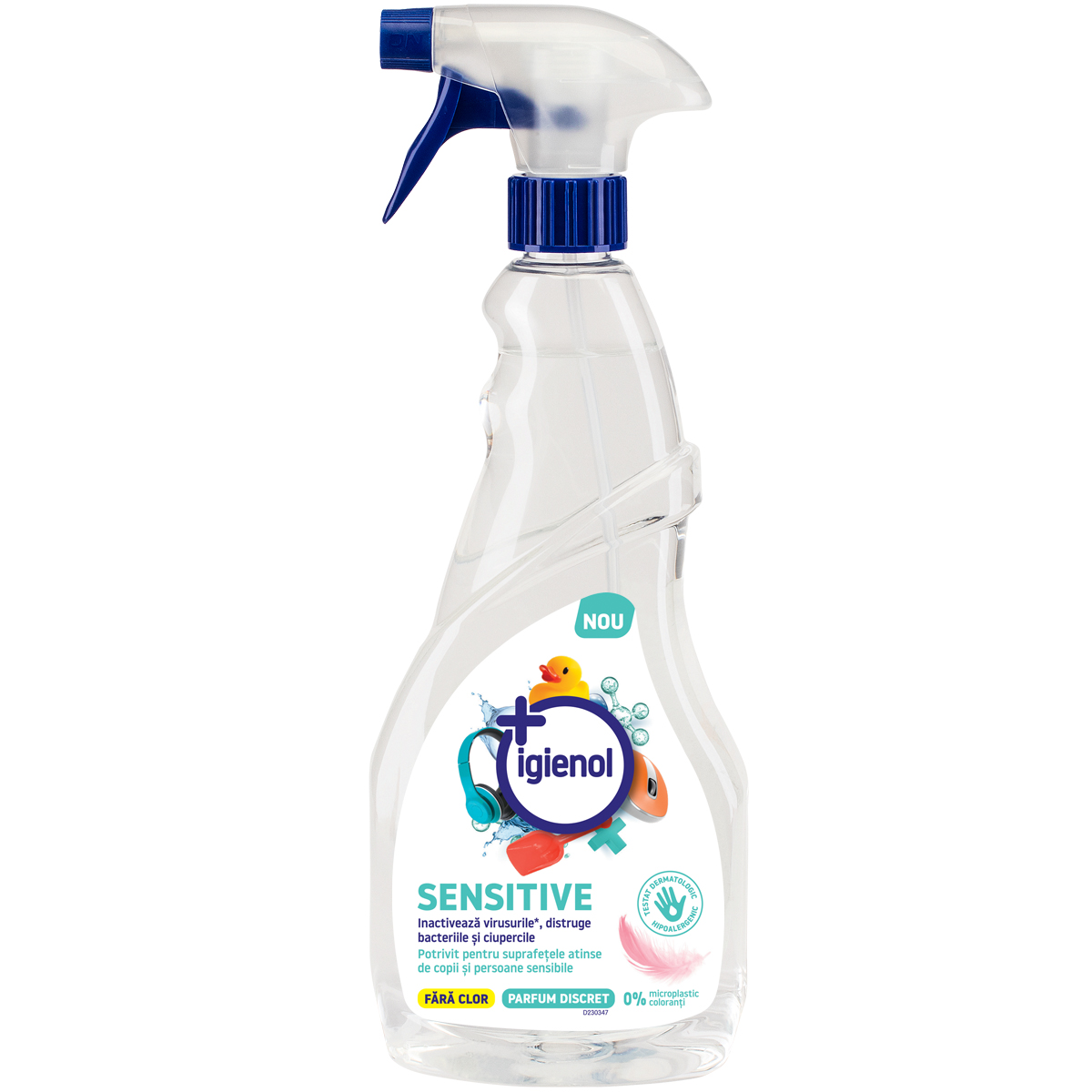 Dezinfectant de suprafete si obiecte Sensitive, 750 ml, Igienol