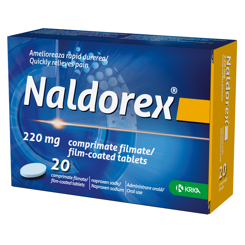 Naldorex, 220 mg, 20 comprimate filmate, Krka