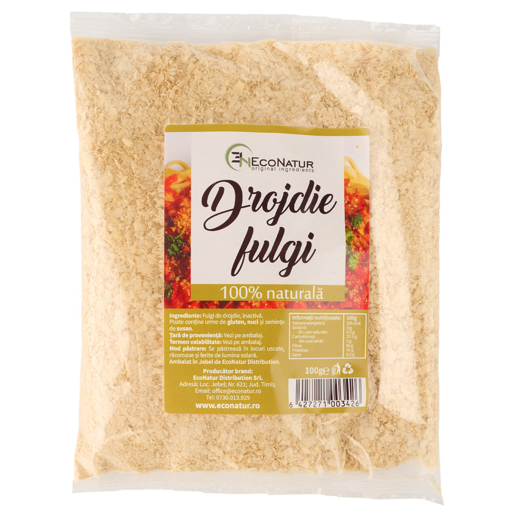 Fulgi de drojdie inactiva, 100 g, Econatur