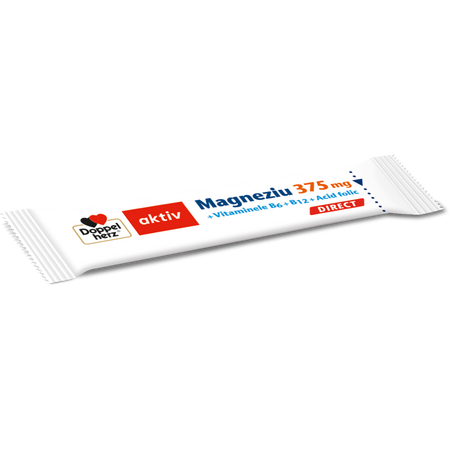 Magneziu 375 mg + Vitaminele B6 + B12 + Acid folic, Direct, 20 plicuri, Doppelherz 632464