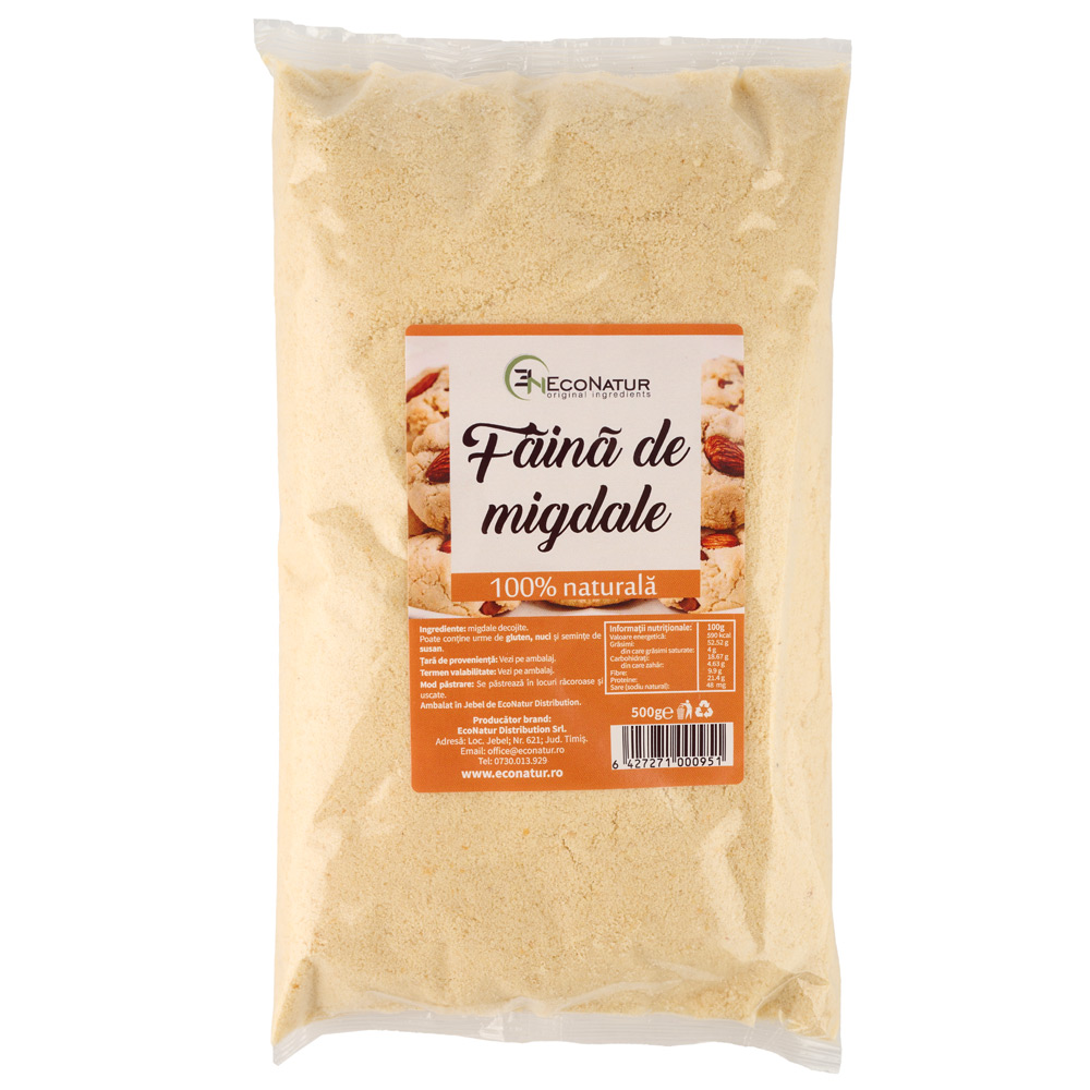 Faina de migdale, 500 g, Econatur