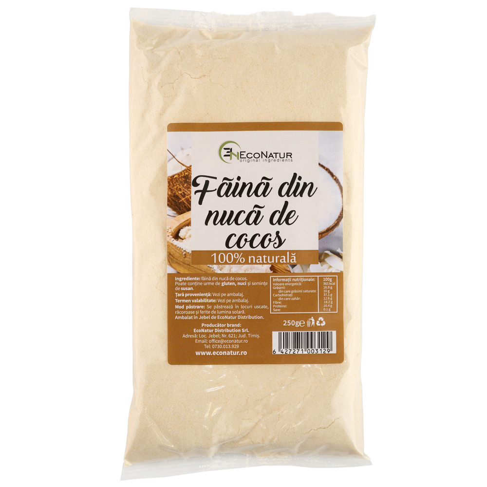 Faina din nuca de cocos, 250 g, Econatur