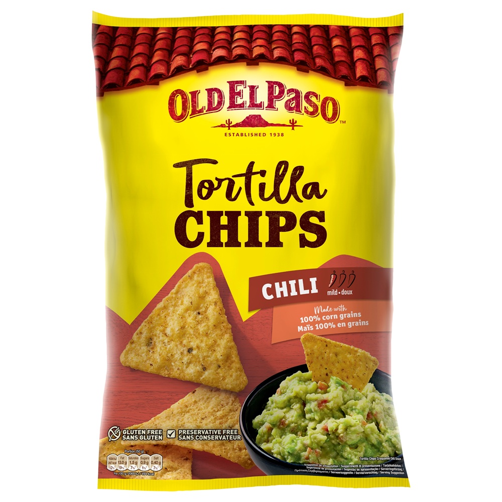 Chipsuri Tortilla Chili, 185 g, Old El Paso