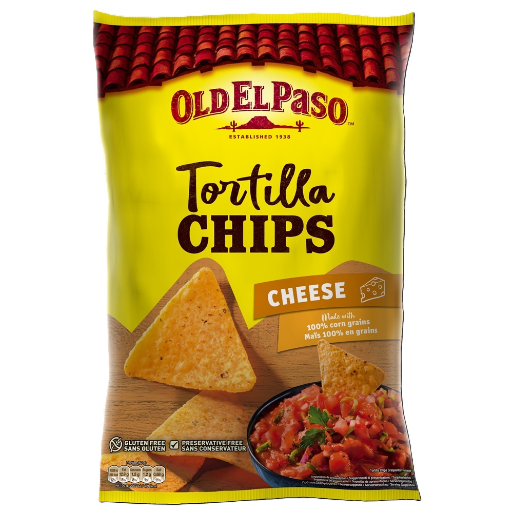 Chipsuri Tortilla Cheese, 185 g, Old El Paso