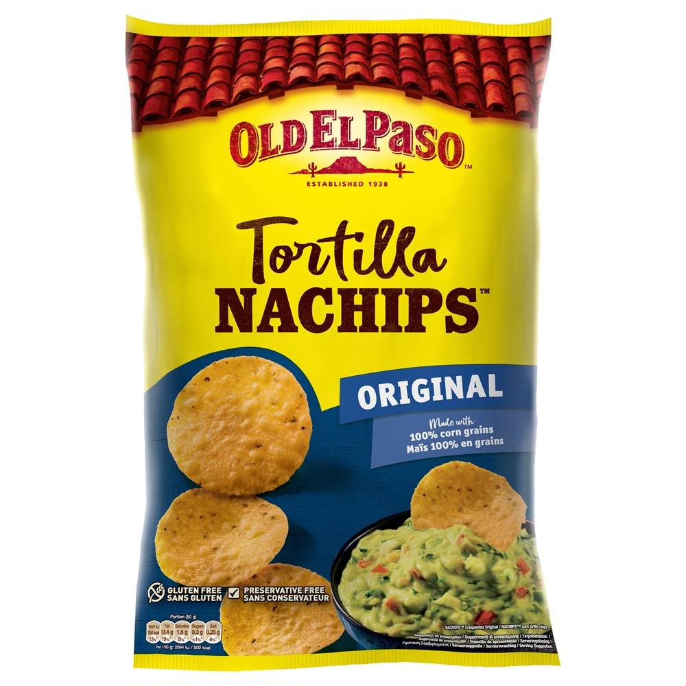 Chipsuri Tortilla Nachips Original, 185 g, Old El Paso