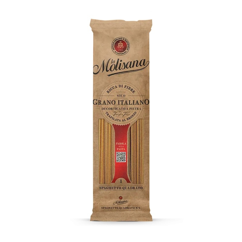 Paste integrale Spaghetto Quadrato, 500 g, La Molisana