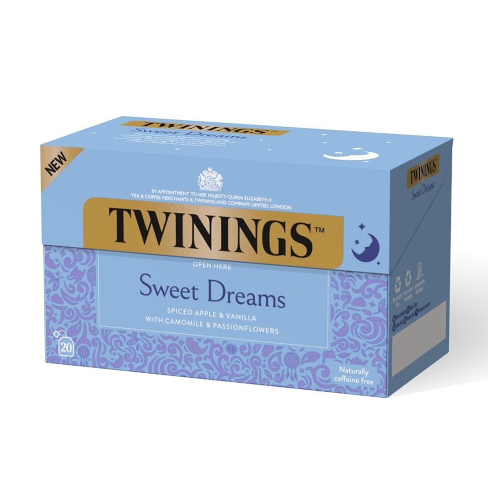 Ceai de lavanda, flori de tei si camomila Sweet Dreams, 20 plicuri, Twinings