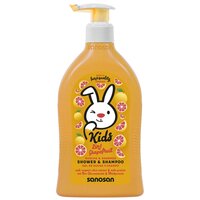 Gel de dus si sampon 2 in 1 cu aroma de grapefruit, 400 ml, Sanosan