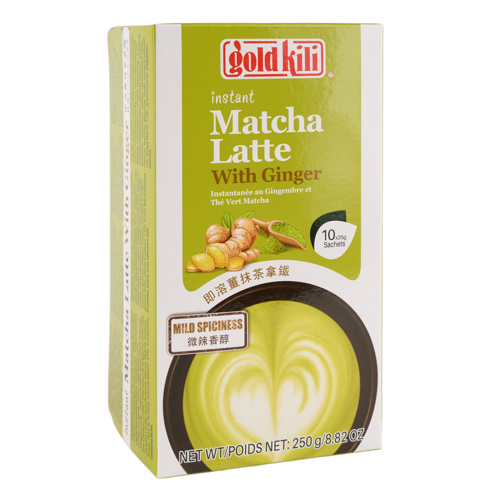 Bautura instant Matcha Latte cu Ghimbir, 10x25 g, Econatur