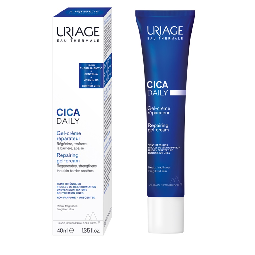 Gel crema pentru pielea fragilizata si deteriorata Bariederm Cica Daily, 40 ml, Uriage