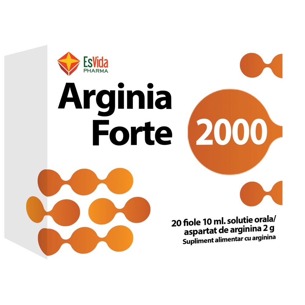 Arginia Forte 2000, 20 fiole, Esvida Pharma