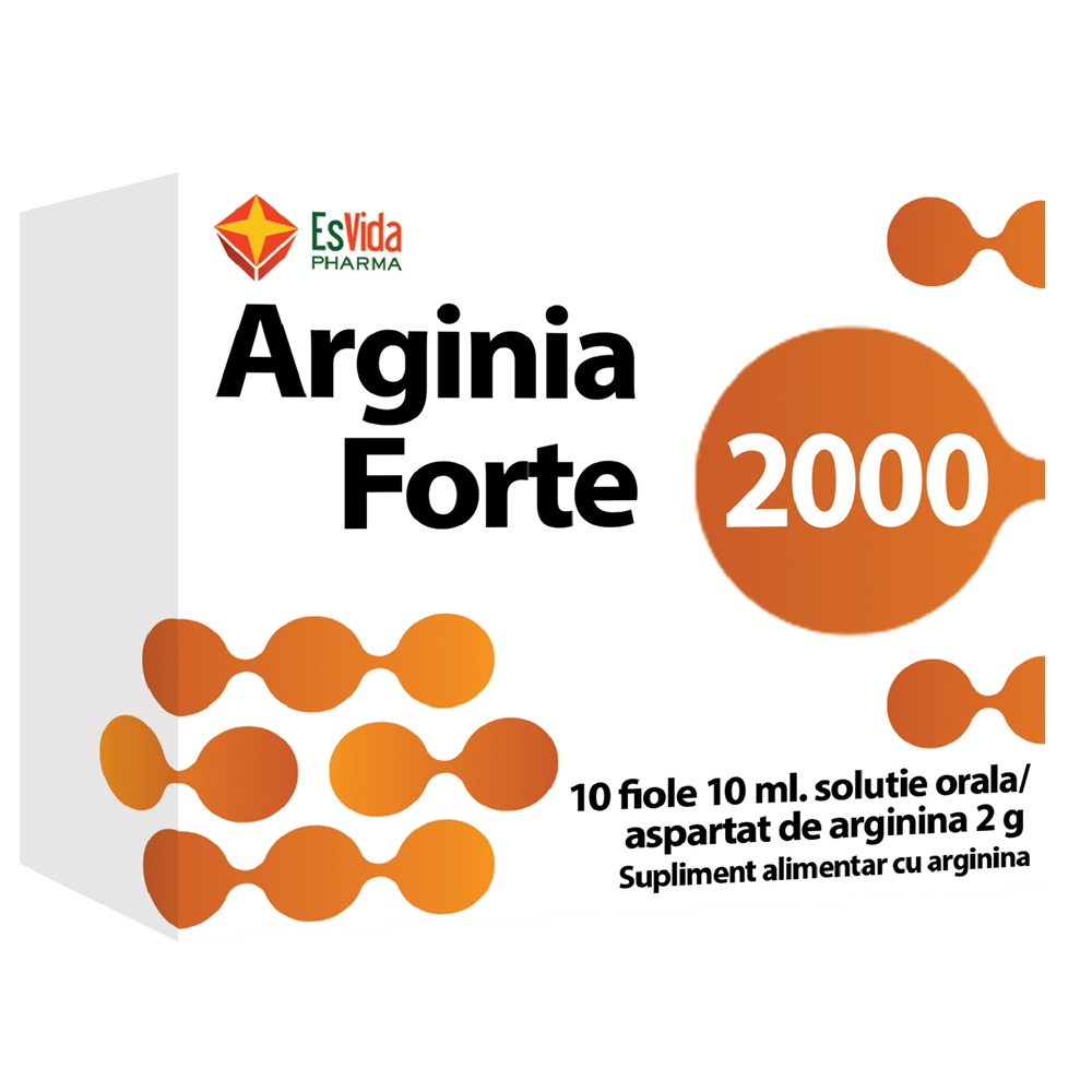 Arginia Forte 2000, 10 fiole, Esvida Pharma