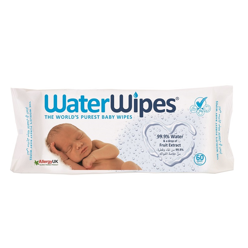 Servetele umede pentru bebelusi, 60 bucati, WaterWipes