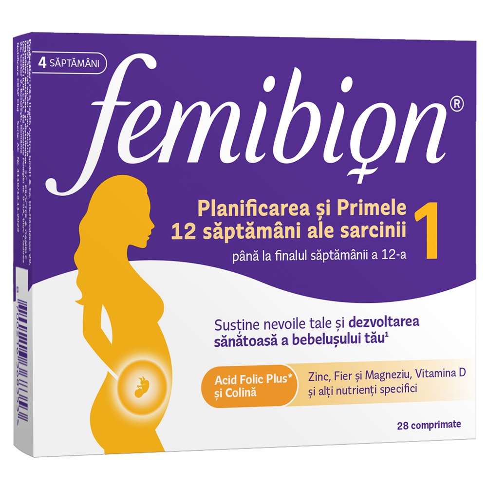 Femibion 1, 28 comprimate, Procter&Gamble