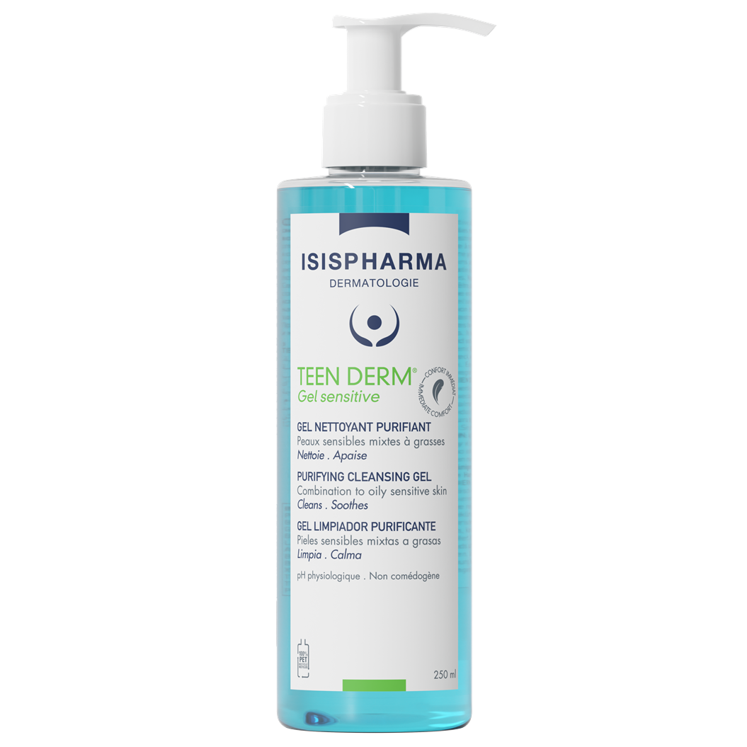 Gel de curatare purifiant Teen Derm Sensitive, 250 ml, IsisPharma