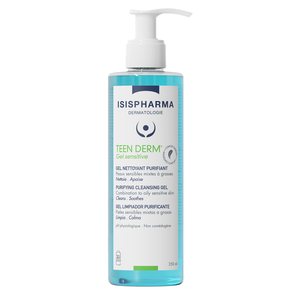 Gel de curatare Teen Derm Sensitive, 250 ml, IsisPharma