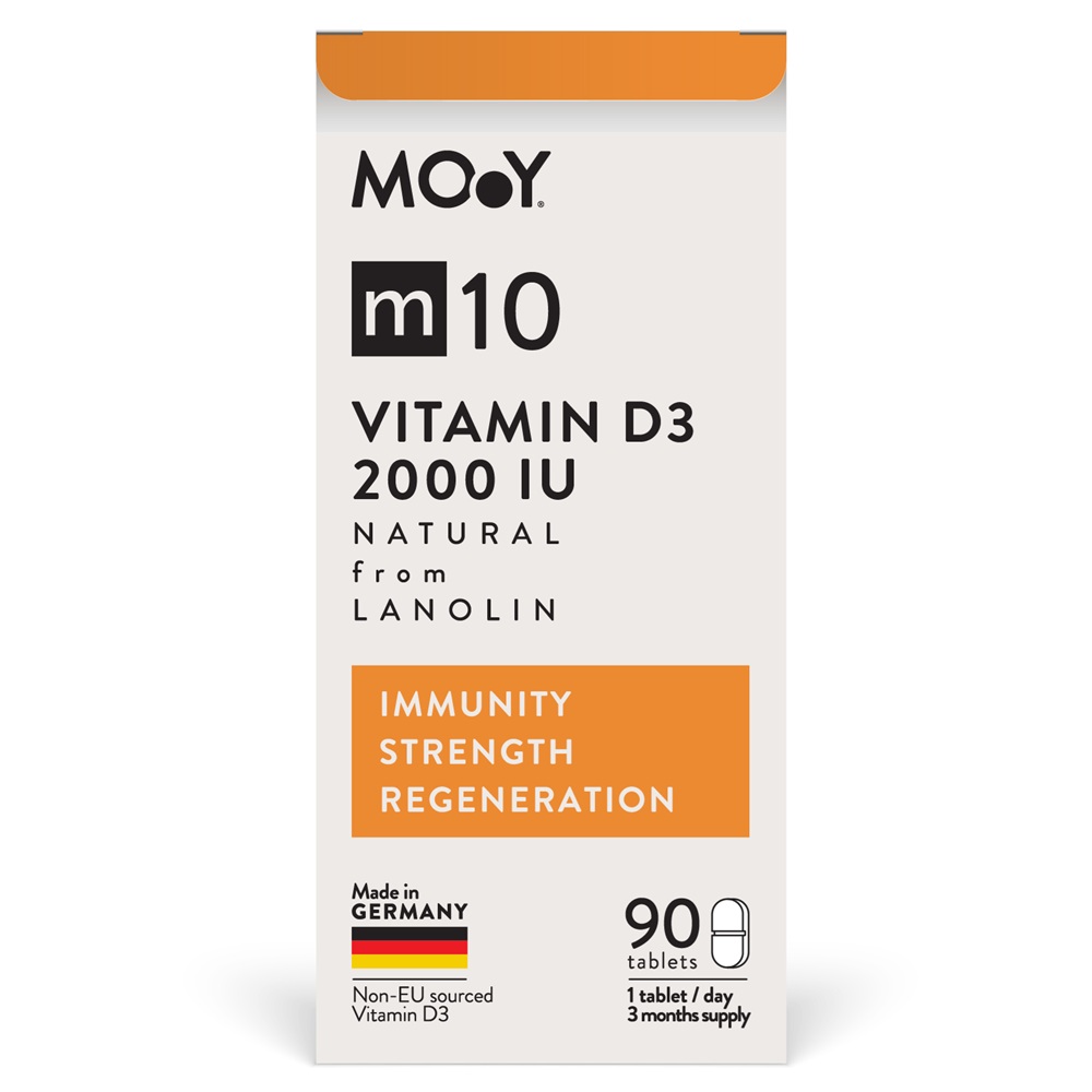 Vitamina D3 m10, 2000 IU, 90 tablete, Molecules of Youth