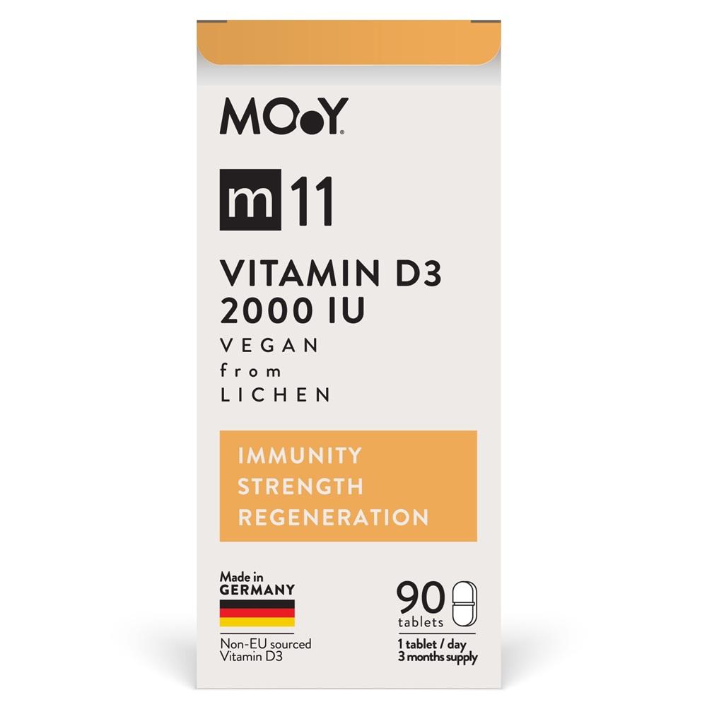 Vitamina D3 vegana m11, 2000 IU, 90 tablete, Molecules of Youth