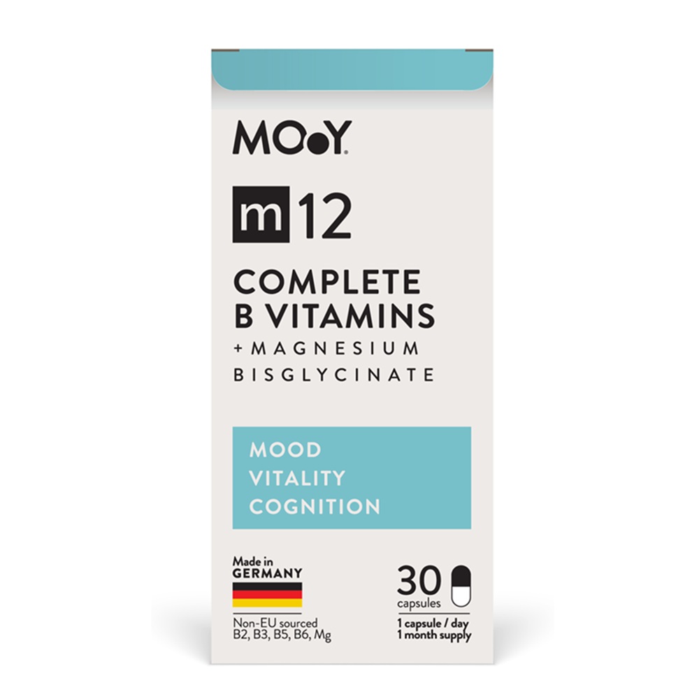 Complete B Vitamins + Magnesium Bisglycinate m12, 30 capsule, Molecules of Youth