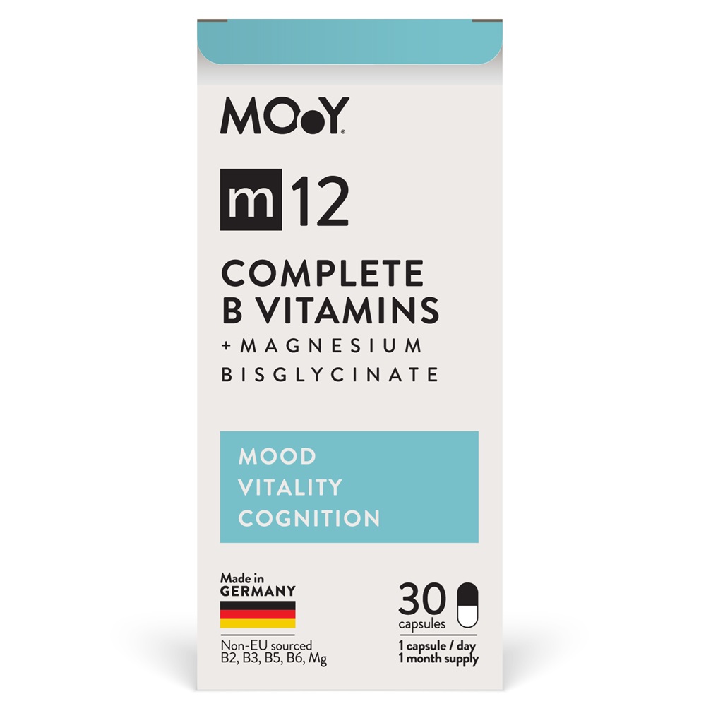 Complete B Vitamins + Magnesium Bisglycinate m12, 30 capsule, Molecules of Youth