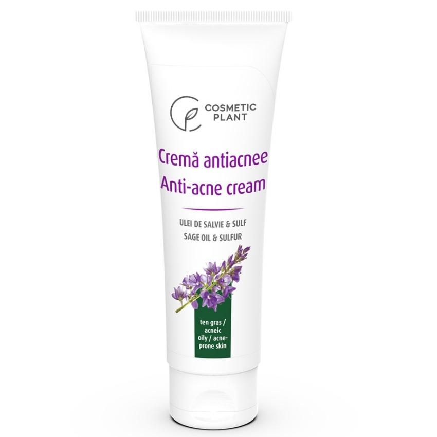 Crema antiacnee cu ulei de salvie, 50 ml, Cosmetic Plant