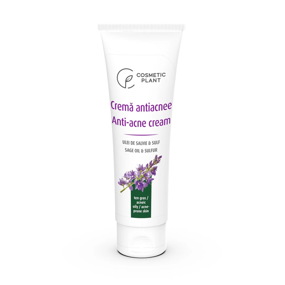 Crema antiacnee cu ulei de salvie, 50 ml, Cosmetic Plant