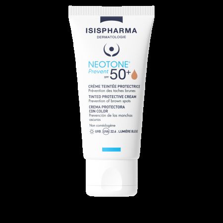 Crema nuantatoare preotectoare SPF 50+ Neotone Prevent, Nuanta Medium, 30 ml, Isispharma