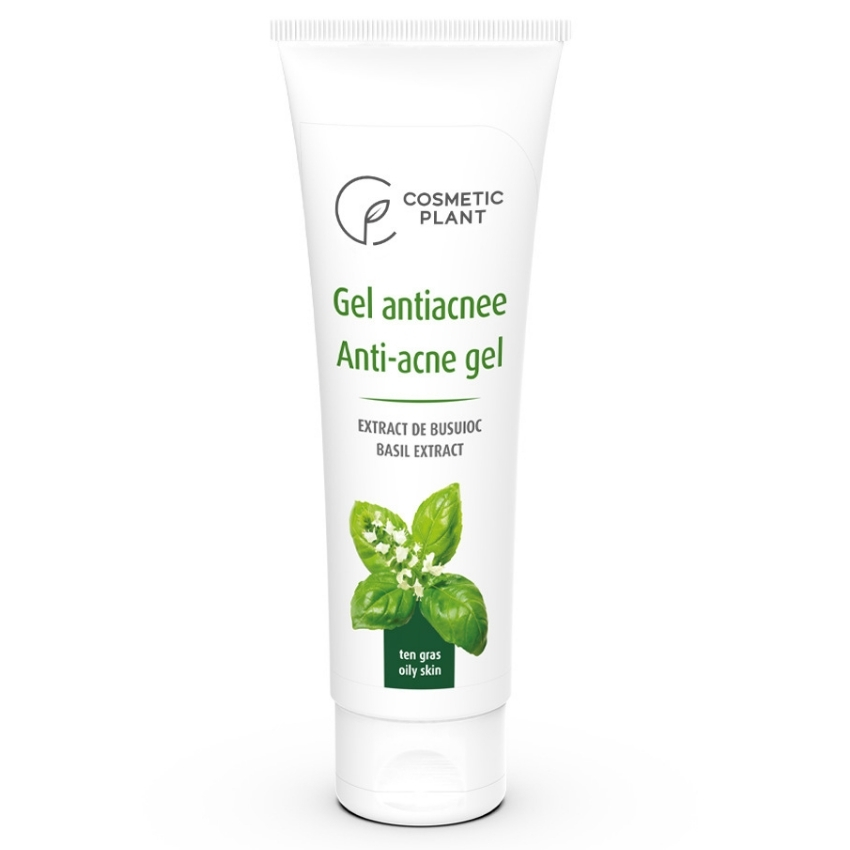 Gel antiacnee cu extract de busuioc, 50 ml, Cosmetic Plant