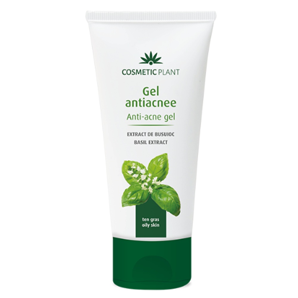 Gel antiacnee cu extract de busuioc, 50 ml, Cosmetic Plant