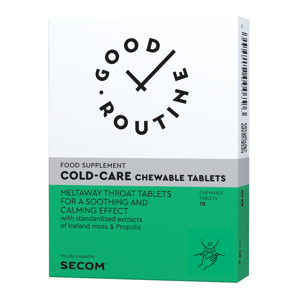 Cold-Care Good Routine, 10 tablete masticabi, Secom