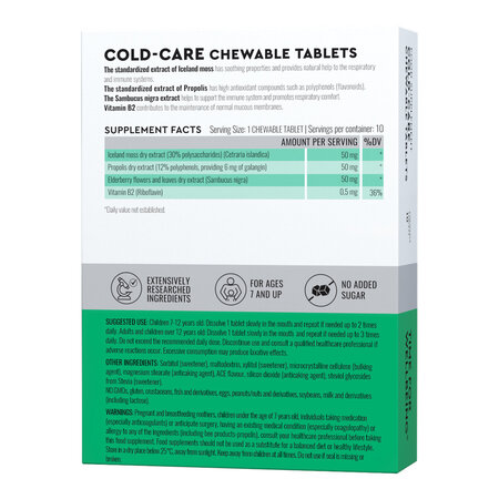 Cold-Care Good Routine, 10 tablete masticabi, Secom 710905
