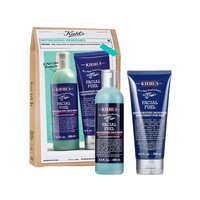 Pachet revigorant gel de curatare energizant pentru barbati Facial Fuel 250 ml + crema energizanta pentru barbati Facial Fuel 200 ml Refreshing Remedies, Kiehl's