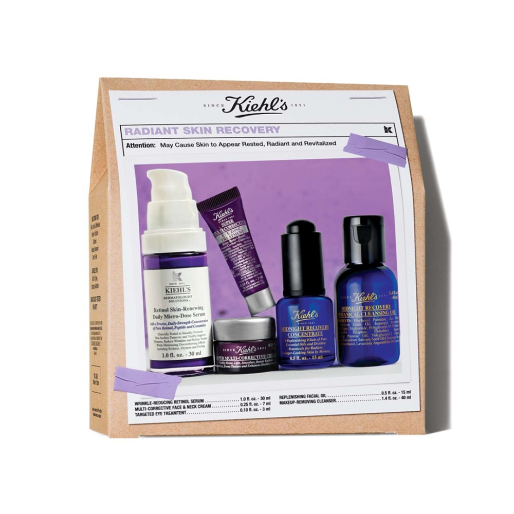 Set pentru curatare, hidratare si regenerare Radiant Skin Recovery, Kiehl's